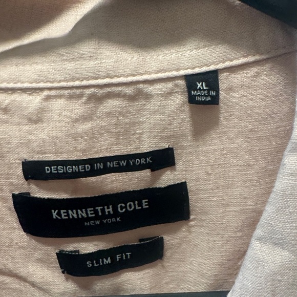 Kenneth Cole Light Pink Casual Button-Down Shirt - Picture 2 of 3